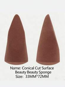 多功能美妆蛋，非乳胶斜切水滴美妆蛋工具，圆筒包装，黑色水滴切印三合一美妆蛋，价格实惠，圣诞礼物，化妆品，化妆工具，便宜货，礼品，女士礼品，圣诞礼物 - 彩色 - 查看 1