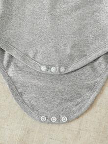 SHEIN 6件套男婴套装，纯色短袖连体衣和长裤套装，舒适休闲日常穿着，百搭百搭，适合各种场合，春夏皆宜 - 彩色 - 查看 4