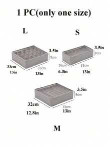 灰色衣物收纳盒，内衣隔层收纳盒 - 灰色 - 查看 8