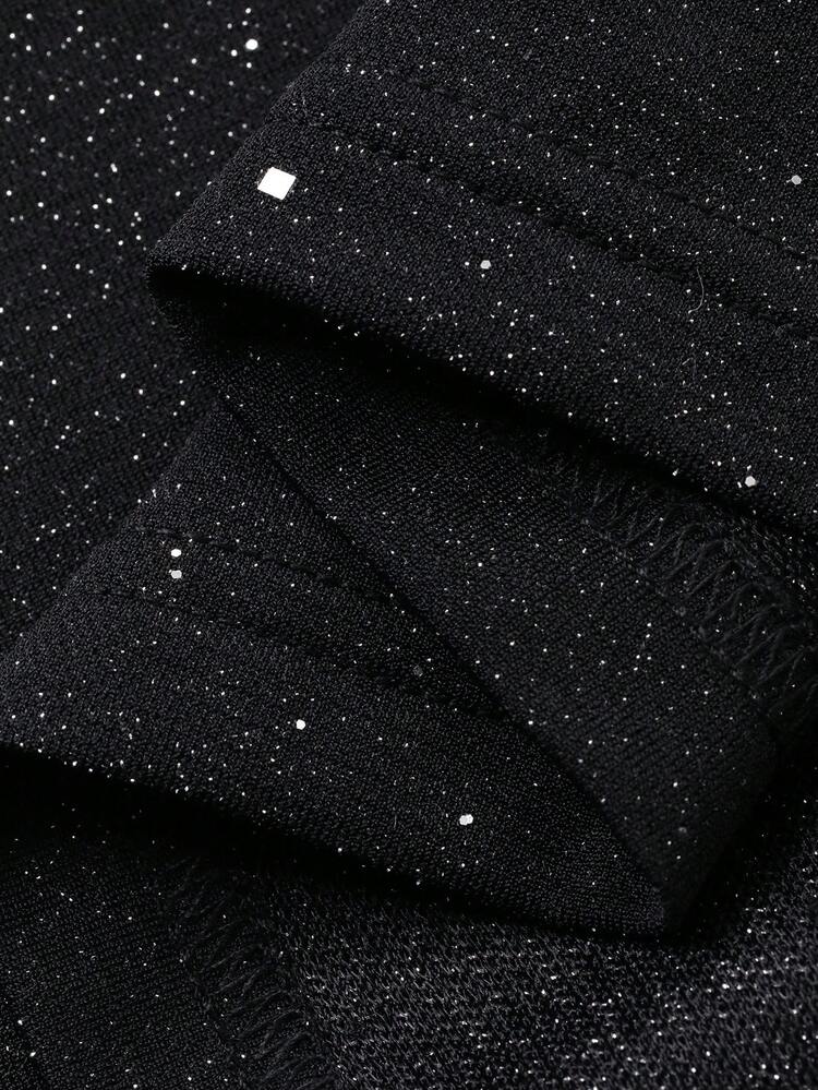 Women's Fashionable Commuter Shiny Fitted Skirt