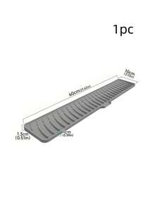 1pc Silicone Sink Drain Board, Kitchen Countertop Drainer Mat, Sloped Drainage Pad - Multicolor - View 7