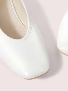 CUCCOO DOLLMOD Women's Buckle Design Casual Commuter Versatile Fashion Shoes - White - View 8