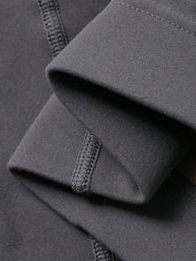 DAZY Quần legging nữ dáng ôm màu trơn, thích hợp cho mùa Thu/Đông. - Xám - Xem 6