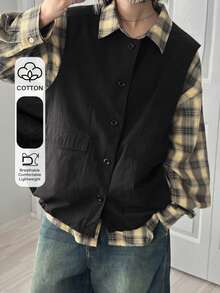 FRIFUL Women's Casual Loose Fit Lightweight Jacket With Large Pockets, Versatile For Spring And Summer - Black - View 7