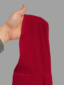 SHEIN MOD Áo kiểu nữ cổ chữ V thắt nơ, kiểu dáng thường ngày. - Đỏ - Xem 5