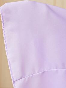 Modelyn 女士优雅不对称领口派对连衣裙 - 紫丁香色 - 查看 8