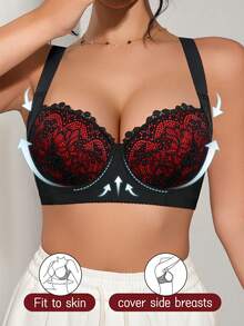 DesireSculpt 1 pieza Sujetador inalámbrico ajustable y suave con soporte y elevación para mujer - Multicolor - Ver 8