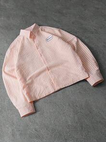 PAVTROS Randig minimalistisk långärmad skjorta för män - Multifärgad - Visa 7