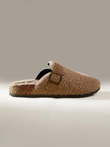 Solecia Giày đế bệt quai mảnh màu kaki, thời trang khi đi làm, mua sắm, ở nhà, đi nghỉ - Màu Khaki - Xem 9