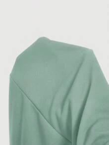 SHEIN MOD 女士露肩蝴蝶结红色派对迷你连衣裙 - 薄荷綠 - 查看 5
