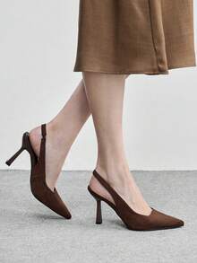 CUCCOO BIZCHIC Women's Pointed Toe Fashion High Heel Pumps Spring Shoes Spring Break Easter Valentine's Day - Brown - View 4