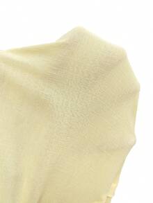 Firerie Women's Elegant Asymmetric Shoulder A-Line Music Festival Dress - Light Yellow - View 4