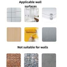 5pcs 3d Epoxy Resin Wall Stickers, Pu Self-Adhesive Kitchen And Bathroom High-Temperature Resistant Pet Tile Stickers And Wallpapers - Multicolor - View 6