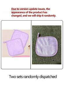 1/3/6/12/50pcs Makeup Remover Pads, Edged Design, Reusable, Soft & Moisturizing Cleansing Wipes - Multicolor - View 3