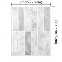 5pcs 3d Epoxy Resin Wall Stickers, Pu Self Kitchen And Bathroom High-Temperature Resistant Pet Tile Stickers And Wallpapers - Multicolor - View 2