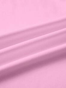 THE POWERPUFF GIRLS X SHEIN Young Girl Blossom, Bubbles, Buttercup Pattern Round Neck Short Sleeve Dress - White - View 7