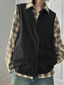 FRIFUL Women's Casual Loose Fit Lightweight Jacket With Large Pockets, Versatile For Spring And Summer - Black - View 3