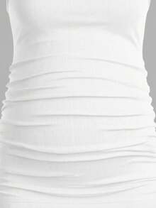 Modmama 3pcs Maternity Women's Solid Color Slimming Tank Tops, Casual & Simple, Perfect For Summer - Red - View 7