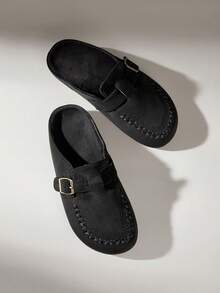 Solecia Women Flats - Black - View 1