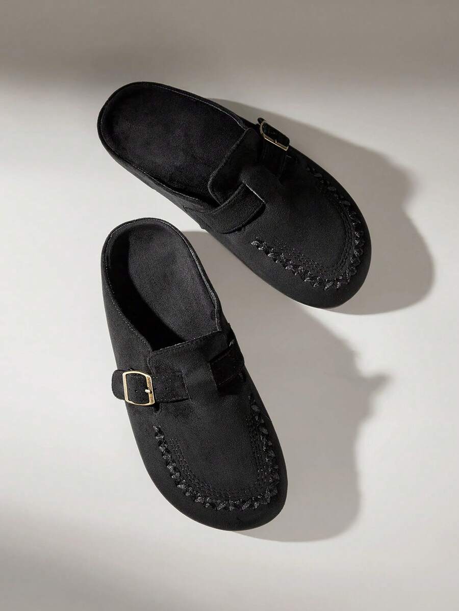 Solecia Women Flats - Black - View 1