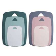 1PC/3PCS Pp Classified Cutting Board, Nordic Minimalist Style Double-Sided Kitchen Cutting Board, Household Fruit Cutting Board - Multicolor - View 2