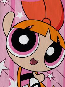 THE POWERPUFF GIRLS X SHEIN Young Girl Blossom, Bubbles, Buttercup Pattern Round Neck Short Sleeve T-Shirt - Multicolor - View 22