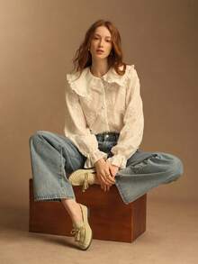 Rosivie 女士休闲流苏装饰平底乐福鞋，适合日常穿着 - 黃色 - 查看 4