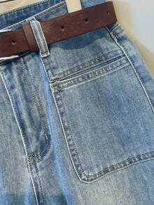 Mezclilla pantalon para mujer ,escanpanado,rigido,hermoso,comodidad. - Azul - Ver 3