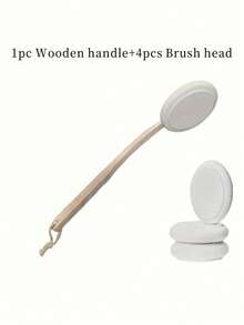 Dụng cụ chà lưng, Dành cho người cao tuổi, Phụ nữ, Kem dưỡng da, Dưỡng ẩm, Chống nắng, Kem chăm sóc da, Bàn chải làm sạch lưng, Cán gỗ tếch, Bàn chải chà cơ thể, Dụng cụ thoa kem dưỡng da, Bàn chải tắm. - Nhiều màu - Xem 10