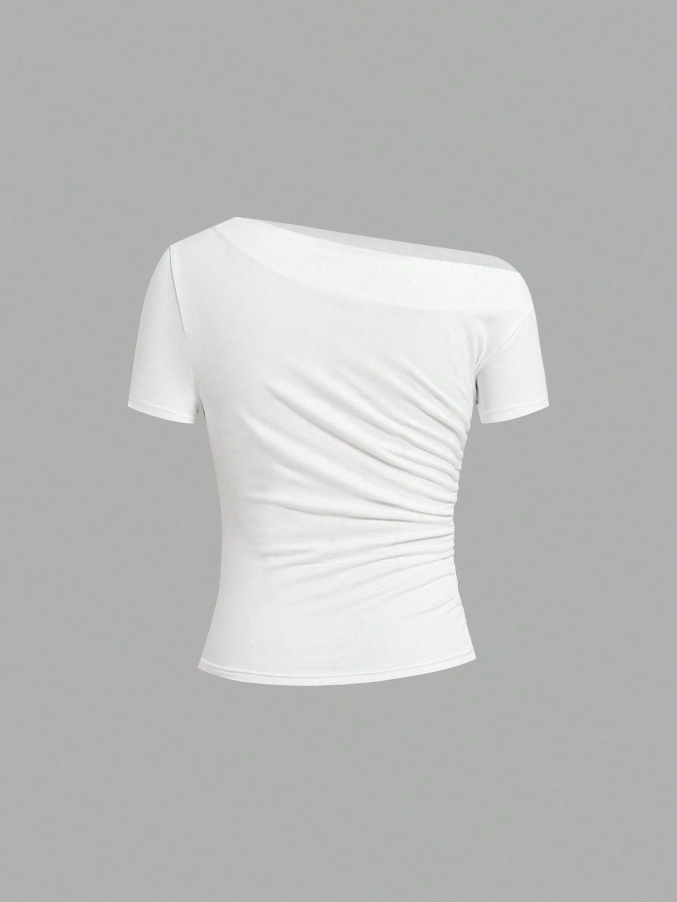 Ellevyn 3 قطع تيشيرتات نسائية بياقة غير متماثلة مط...