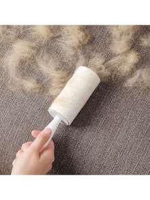 Household Drum Hair Sticking Device Can Tear Clothes, Clean Immersion Brush, Sticky Dust Collector, Sticky Paper Duster Can Tear Special Sticky Cotton Wool Drum, Pet Hair, Clothes, Furniture Cotton Wool Drum (Drum Color Random) - White - View 8