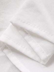 DAZY Vestido largo de noche con tirantes finos y encaje estilo vacaciones románticas para mujeres - Blanco - Ver 7