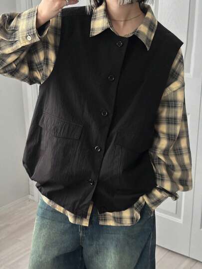 FRIFUL 女士休闲宽松轻薄外套，带大口袋，适合春夏季节穿着