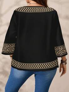 EMERY ROSE Blusa de mujer talla grande para verano, para vacaciones, salidas, conciertos de música country, top de verano lindo para mujer - Multicolor - Ver 4