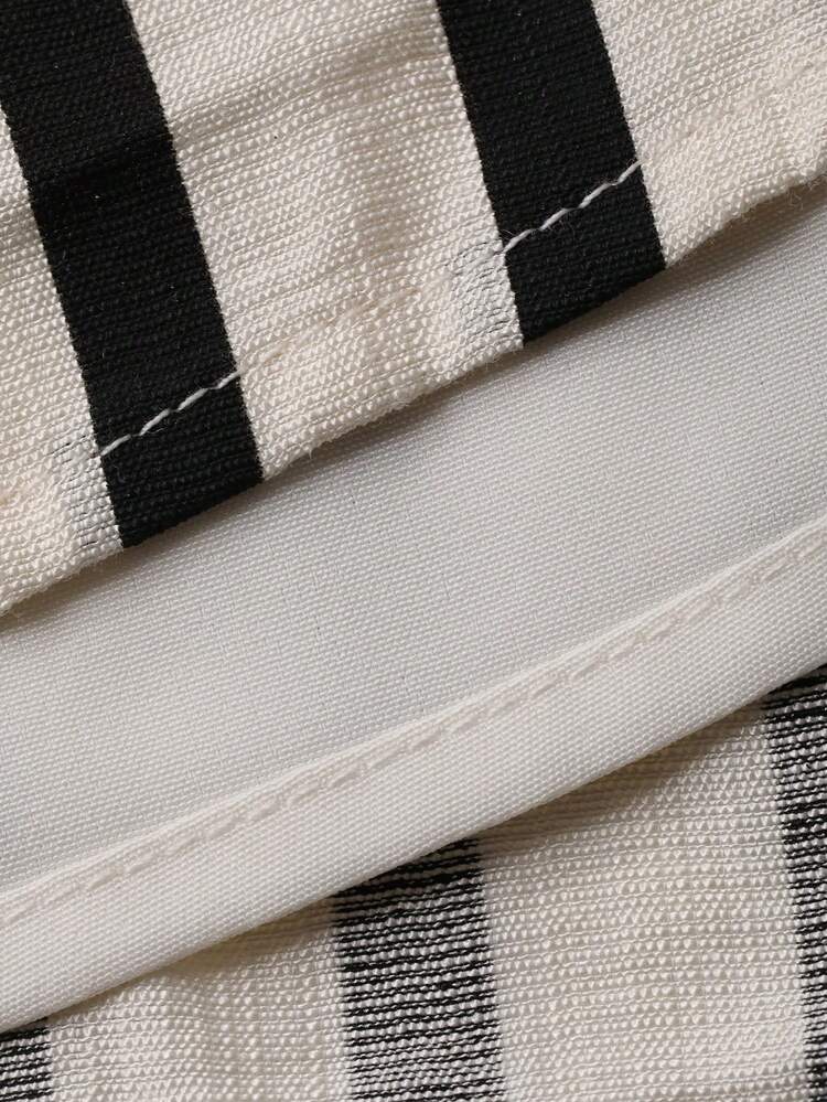 Women's Casual Striped Off-Shoulder Top And Tie-Waist Skirt 2-Piece Set, Spring/Summer