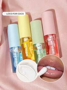 Aceite Hidratante Para Labios Jelly Wow-Loco For Coco Brillo Labial Transparente Hidratante Cuidado De Labios Voluminizador Y No Pegajoso Acabado Brillante Extracto De Coco Nutritivo CosméTicos LíQuidos Para Labios Brillo Labial De Invierno Para Navidad Y Lip Combo Marca Belleza Maquillaje Maquullaje CosméTica Para Mujeres NiñAs Perfecto Para Invierno Primavera Verano Ideal Para Y2K Elegante Moda Adecuado Para CumpleañOs DíA De La Madre Regalo Fiesta Listo Mejor Color - Loco for Coco - Ver 13