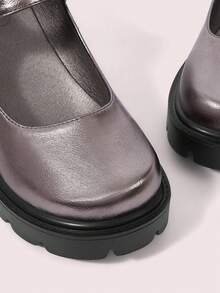 CUCCOO DOLLMOD 时尚女式萝莉鞋 白色厚底鞋 度假鞋 夏季Y2K朋克风酷炫街头运动风 圣诞节 秋季 新年 假日 - 灰色 - 查看 8