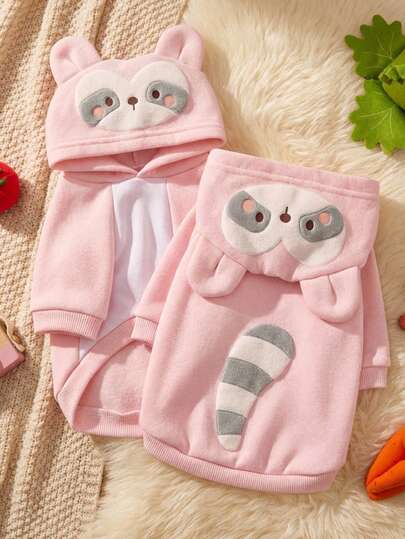 PETSIN 1pc Animal-Themed Cosplay Hooded Sweatshirt Suitable For Dogs And Cats To Wear Outdoors.