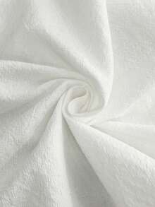 GlowEve Petite Bộ đồ nữ phong cách vintage thường ngày, chất liệu thoải mái, gồm áo cổ vuông và quần short, thích hợp mặc đi nghỉ mát và hàng ngày. - trắng - Xem 4