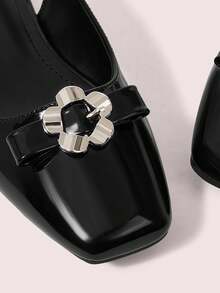 CUCCOO DOLLMOD 女士搭扣设计休闲通勤百搭时尚鞋 - 黑色 - 查看 8