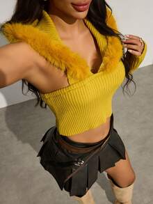 Zyxie Women's Ribbed Knit Hooded Sweater, Fashionable & Chic For Daily Wear, Dates And Outings