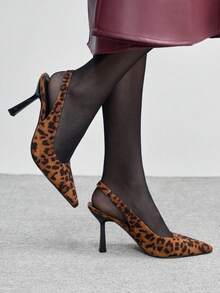 CUCCOO BIZCHIC 女士尖头时尚高跟鞋 春季鞋 春假复活节 - 鏽棕色 - 查看 3