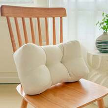 1pc [Multi-Color Options] Waterproof & Stain-Resistant Linen Lumbar Pillow - Office Sitting Support Cushion, Sofa Backrest, Car Seat Pad, Breathable Student Dorm Seat Cushion, Home Lumbar Support - Multicolor - View 8