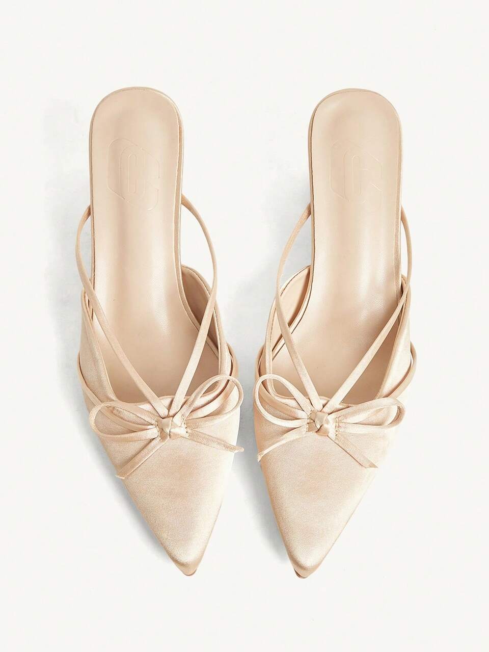 CUCCOO CHICEST Women's Fashion Pointed Satin Evening Party Party Style Slip-On Thick Heel High Heel Shoes