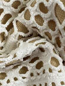 Swim Mod Women's Openwork Jacquard Fabric Spaghetti Strap Bikini Set, Spring/Summer - White - View 6