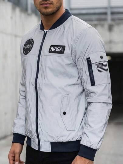 Chamarra Ligera Reflejante para Moto Hombre | Jacket de Alta Visibilidad para Motociclistas, Ideal para Salida Nocturna, Uso Urbano y Diario