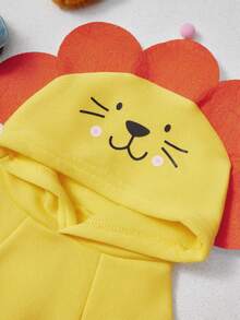 PETSIN 1pc Animal-Themed Cosplay Hooded Sweatshirt Suitable For Dogs And Cats To Wear Outdoors. - Yellow - View 6