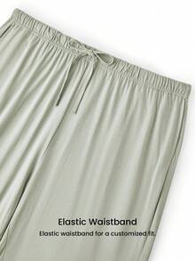 LUVLETTE Bộ đồ ngủ cỡ lớn dành cho nữ, chất liệu 100% cotton nguyên chất, mềm mại, sang trọng, gồm áo cài cúc và quần, viền ren. - màu xanh lá - Xem 8