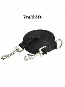 10 Ft 16 Ft 23 Ft 33 Ft Multi-Perpass Solid Color Pet Lead, Hands Free Dog Walking Lead, Sliding Tow Rope Suitable For Training, Walking, Outdoor Activities - Suitable For Pets Of Various Sizes, Black - Black - View 12