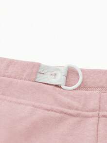 Modmama 2pcs Maternity Solid Color Basic Knitted Leggings, Casual Daily Wear - Pink - View 6